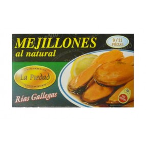 LA PIEDAD Mejillones al natural lata 120 grs